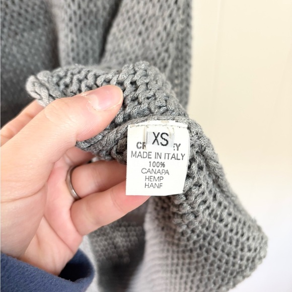 Crossley 100% hemp knit loose tunic sleeveless sweater top size XS - Picture 3 of 4